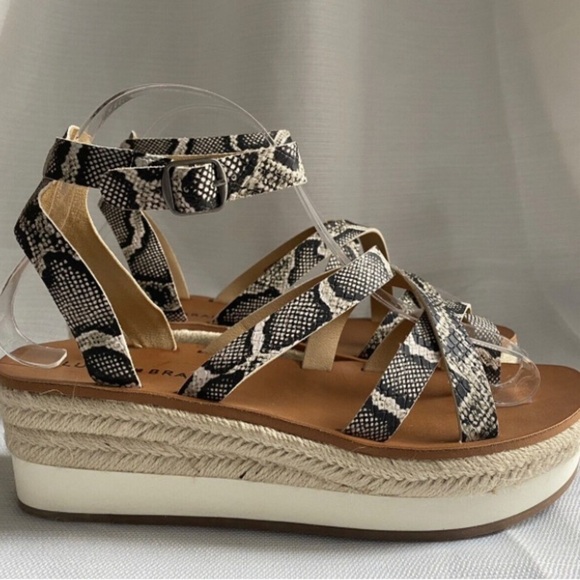 Lucky brand Jakina platform snakeskin sandals - Picture 3 of 10